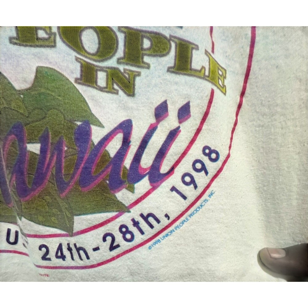 Vintage AFSCME People In Union Hawaii 1998 White T Shirt Mens Size Large - Picture 4 of 6